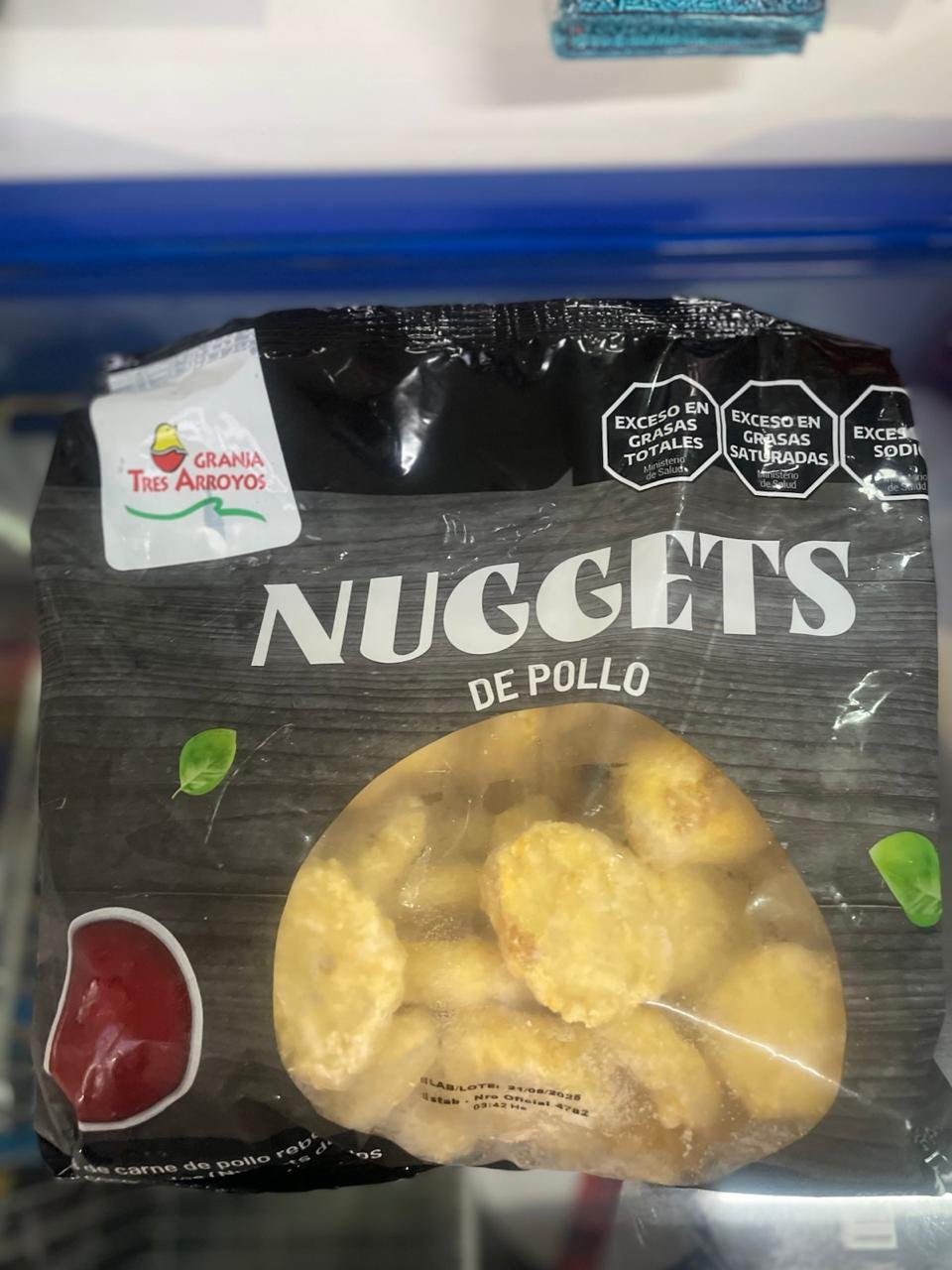 bolsa de nuggets de pollo